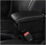 MKVAXR Car Armrest Box Centre Console Storage Box Accessories with USB, for VW, for Vento, for Polo, V 2009-2020 Car Accessories Car Armrest Box(Black E All Black 9 USB)