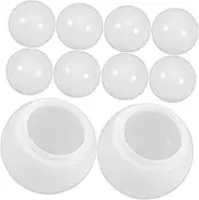 TEMPNAP 10pcs Half Globe Replacement Lampshades Decorative Plastic Light Covers for Home Office