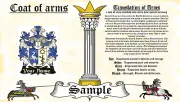 Chroma-Kroms COAT OF ARMS HERALDRY BLAZONRY PRINT