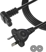 IEC C7 Angle L Shape 1.8m 2 Pin Power Cable Australian for PS4 TV Figure 8 Plug Male 240v Lead NZS/AUS C7 Cord