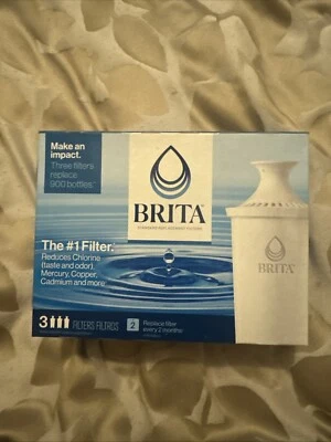 BRITA Standard Replacement Filters 3 Filters (BRAND NEW)