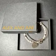 Alex And Ani Love is in the Air Heart Bangle Bracelets Set of 2
