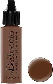 (Espresso- Dark with Red Undertones) - Belloccio Makeup Foundation Shade Half Ounce: Espresso- Dark with Red Undertones