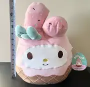 Squishmallows 14” - Melody Ice Cream Cone - Hello Kitty Plush - NWT!