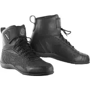 Aaron Black Red Motorcycle Boots