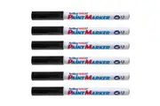 12PK Artline 440 Permanent Paint Marker 1.2mm Bullet Nib Fade Proof Pen Black