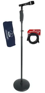 AKG D5 Handheld Microphone Dynamic Supercardioid Mic+Round Base Stand+Cable