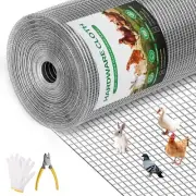 19Gauge 1/2in 36in×100ft Hardware Cloth Chicken Wire Fence Galvanized Wire