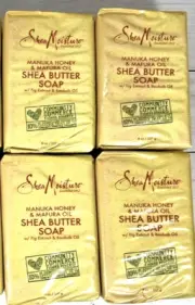 Shea Moisture Manuka Honey Mafura OIl Butter Bar Soap 8oz (4 Pack)