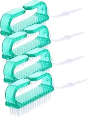 Ipetboom 4Pcs Nail Scrub Brush Durable Handle Nail Cleaning Brushes for Fingernail Toenail Care Nail Scrubbing Tool for Safe and Practical Nail Cleaning