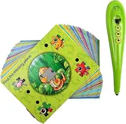 Boxiki kids Smart Answer Pen Fun Educational Learning Reading Pen for Kids. Includes 50 Double-Sided Alphabet Flashcards with 100 Questions. Great Preschool Learning Toys for Ages 3+