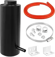 Universal Aluminum Car Overflow Tank 800ml Coolant Reservoir Tank, Black Radiator Coolant Overflow Tank Small Coolant Expansion Tank