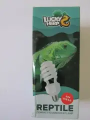 LUCKY HERP Reptile UVA UVB Light 5.0 23W Compact Fluorescent Tropical Terrarium