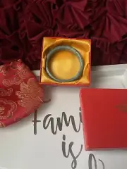 Brand new auth jade bangle in box with free silk dust bag