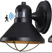 13W LED Motion Sensor Dusk to Dawn Outdoor Wall Sconce Light Porch Entryway