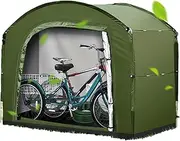 Xvilmaun Bike Storage Shed - Oxford Cloth Organizer Shelter for Bike,Waterproof Zipper Storage Accessories for Lawn Mower Pool Equipment Garden Tools Camping Gear
