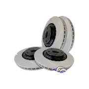 BCP Front + Rear Slotted & Dimpled Disc Brake Rotors for Audi A4 FWD 95-99 DR807
