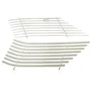 WHITE VENETIAN BLIND AUTO SHADES SIDES PAIR FOR FORD CORTINA TE - TF WAGON JU