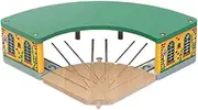 [Folpus] Wooden Train Track Accessories Railway Accessories Preschool Learning Toy Railway Train Playset for 3+ Year Olds Girls Boys, Parking lot