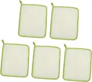 NULYLU 5pcs Exfoliating Bath Towel Body Scrubbers Face Wash Mitt Machine Washable