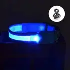 USB Rechargeable LED Pet Dog Collar Flashing Luminous Safety Light Up Nylon AU