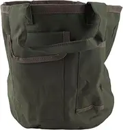 Bucket Tool Bag Garden Tote Storage Pouch Multi Function Tool Bucket Organizer with Large Main Compartment and Two Pockets for Garden Tools Accessories Grass Green Waterproofing