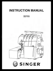 SINGER S0705 Sewing Machine User Guide Instructions Printed 44 Pages Coil Bound