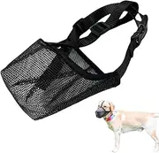 Muzzle for Large Dog, Breathable Dog Mussels for Biting, Dog Training Tool for Anti-Biting, Anti-Chewing, Anti-Destroying, Anti-Scavenging, Stop Licking