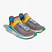 Adidas NMD Hu Pharrell Extra Eye Grey Size 14.5 G58412 GREY/BURGUNDY/GREEN