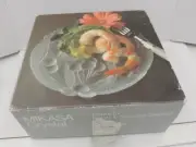 4 Mikasa Crystal Bountiful Cocktail Dessert Plates Cherries NIB
