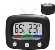 Humidity Gauge Indoor | Temp Humidity Monitor,Indoor Temperature Gauge Humidity Meter, TV Shape Room Temperature and Humidity Monitor for Home