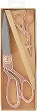 Milwards 2189014 Premium Gift Set-Includes Dressmaking Shears and Stork Embroidery Scissors, Metal, Rose Gold, 20cm and 9.5cm