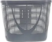 ifundom Detachable Plastic Bicycle Basket for Handlebar Stylish Grey Front Basket for Groceries Vegetables Essentials Easy Attachment Sturdy Build Ample Storage for Cyclists