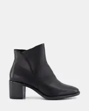 Shelly Shen Tanya/Black Leather Womens Boots 40