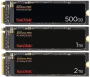 SanDisk SSD Extreme PRO M.2 NVMe 3D Solid State Drive 500GB 1TB 2TB