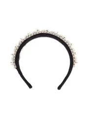 Valentino Garavani Headband With Pearls And Crystals
