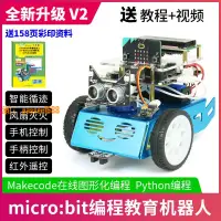 在飛比找樂天市場購物網優惠-【可開發票】micro:bit智能小車機器人STEM套件py