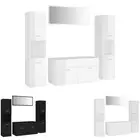 Washroom Furniture Set Mirror Cabinet Chipboard Multi Colours/Sizes vidaXL