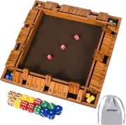 16.54'' Shut The Box - Educational & Entertaining Dice Game for Families