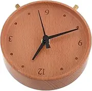 QUMIIRITY Silent Wooden Desk Clock Modern Table Clock Numbers for Home Office Decor Stylish Minimalist Design Battery Operated for Living Room and Bedroom