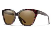 Smith Optics Era Women's Cateye Sunglasses in Tortoise/ChromaPop Polarized Brown