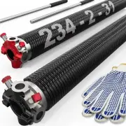 Garage Door Torsion Spring Set Non-Slip Winding Bar 0.234 X 2'' X 31'' Coat