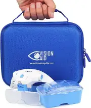 LED Magnifying Glasses W/ 5 Lenses, Headband, Case - Hands-Free Optivisor for Cr