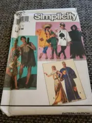 Simplicity Costume Pattern 9945 Caveman Egyptian Cards King Adult Uncut XS-XL