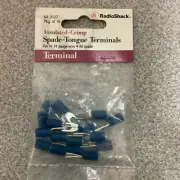 RadioShack #6 Insulated Spade Terminals, Pack of 16, #640-3127