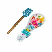 The Pioneer Woman Breezy Blossom Melamine Spoon Rest and Silicone Spatula Set