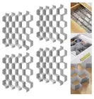 Drawer Divider Organizer Plastic Grey Closet