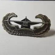 STERLING Silver WWII ARMY GLIDER WINGS BADGE Genuine Issue Item
