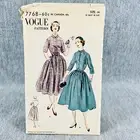 Vogue 7768 Dress with Gathered Skirt Misses Size 14 UNPRINTED Vintage Pattern