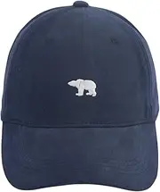 [Himozoo] Women Mens Polar Bear Embroidery Baseball Caps Mens, Unstructured Soft Vintage 100% Cotton Dad Truck Hat Outdoor, Double Layer Fabric Design Dad Hat Plain Adjustable